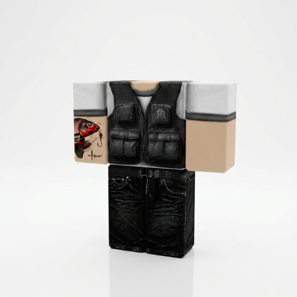 Kraken Hunter Roblox Outfit – Sea Monster Hunter Avatar Costume & Shirt Template - View 1