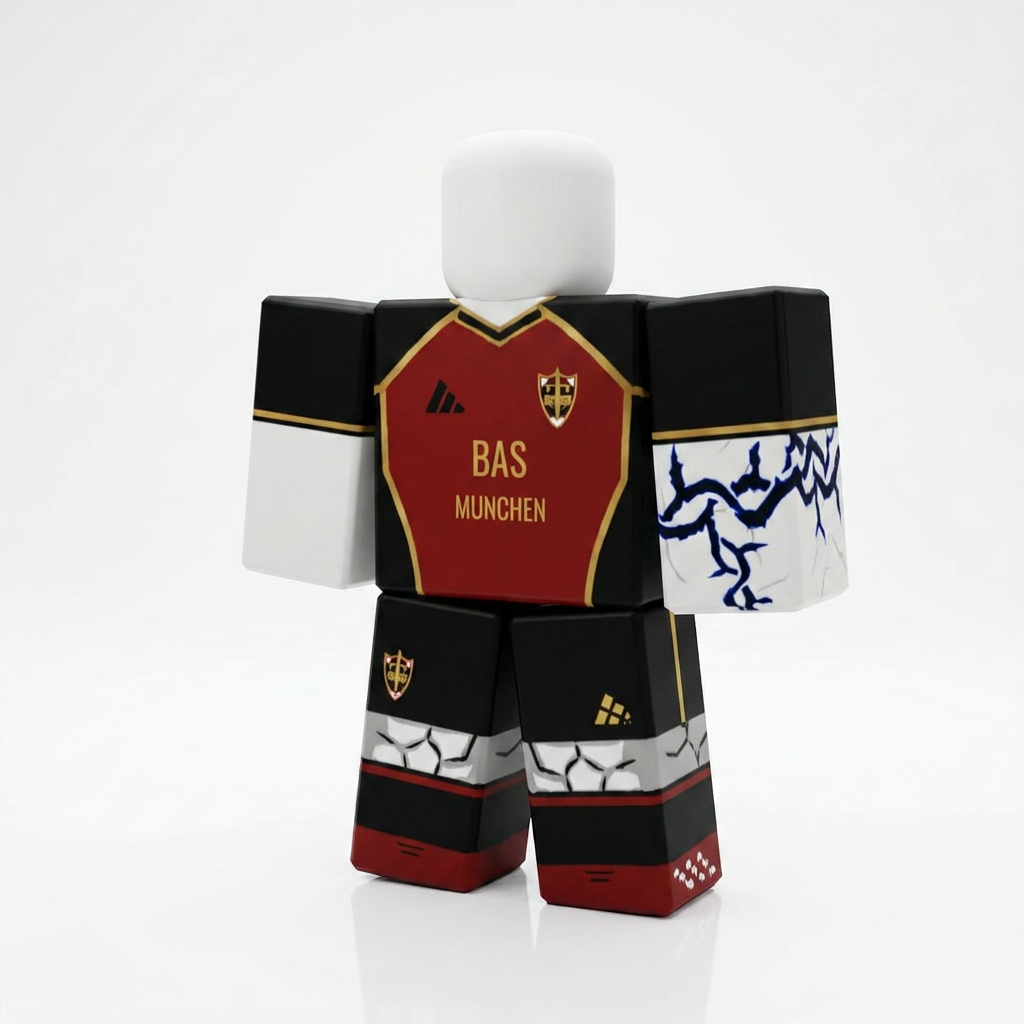  Michael Kaiser Bastard München Roblox Outfit – Blue Lock Avatar Costume & Shirt Template - View 1