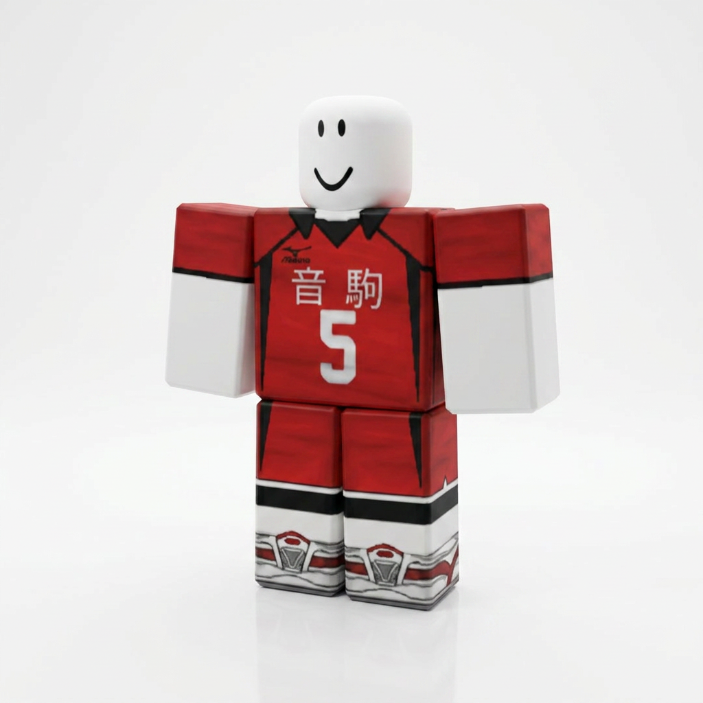  Kenma Kozume Roblox Outfit – Haikyu!! Avatar Costume & Shirt Template - View 1