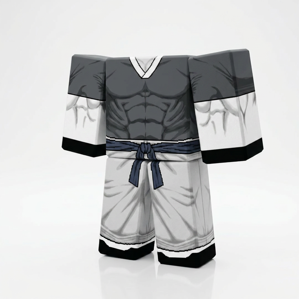Toji Fushiguro Roblox Outfit – Jujutsu Kaisen Avatar Costume & Shirt Template - View 1